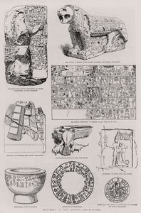 Spécimens des inscriptions hittites, de The Illustrated London News, 26 mars 1887